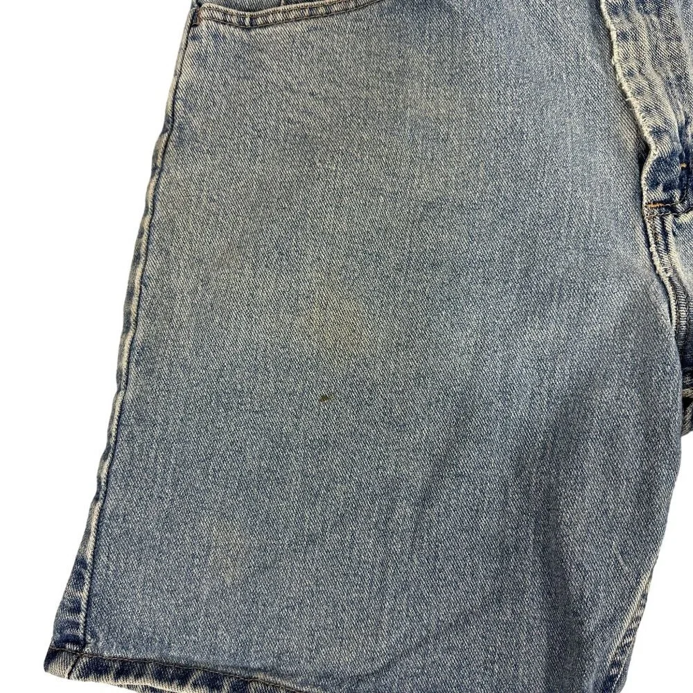 Wrangler Men's Denim Shorts Size 34 Authentic Jeans 100% Cotton Light Blue